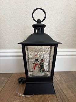 LED snow globe water lantern