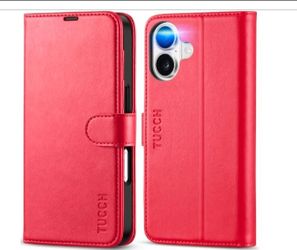Congratulations, you have won this item for $1.00
TUCCH Wallet Case for iPhone 17 (6.3-Inch) 2025, RFID Blocking 4 Card Slots | Kickstand | Magnetic C