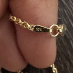 gold rope chain 10k