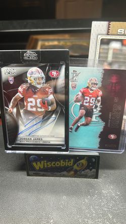 Jordan James rookie auto and rookie teal /225