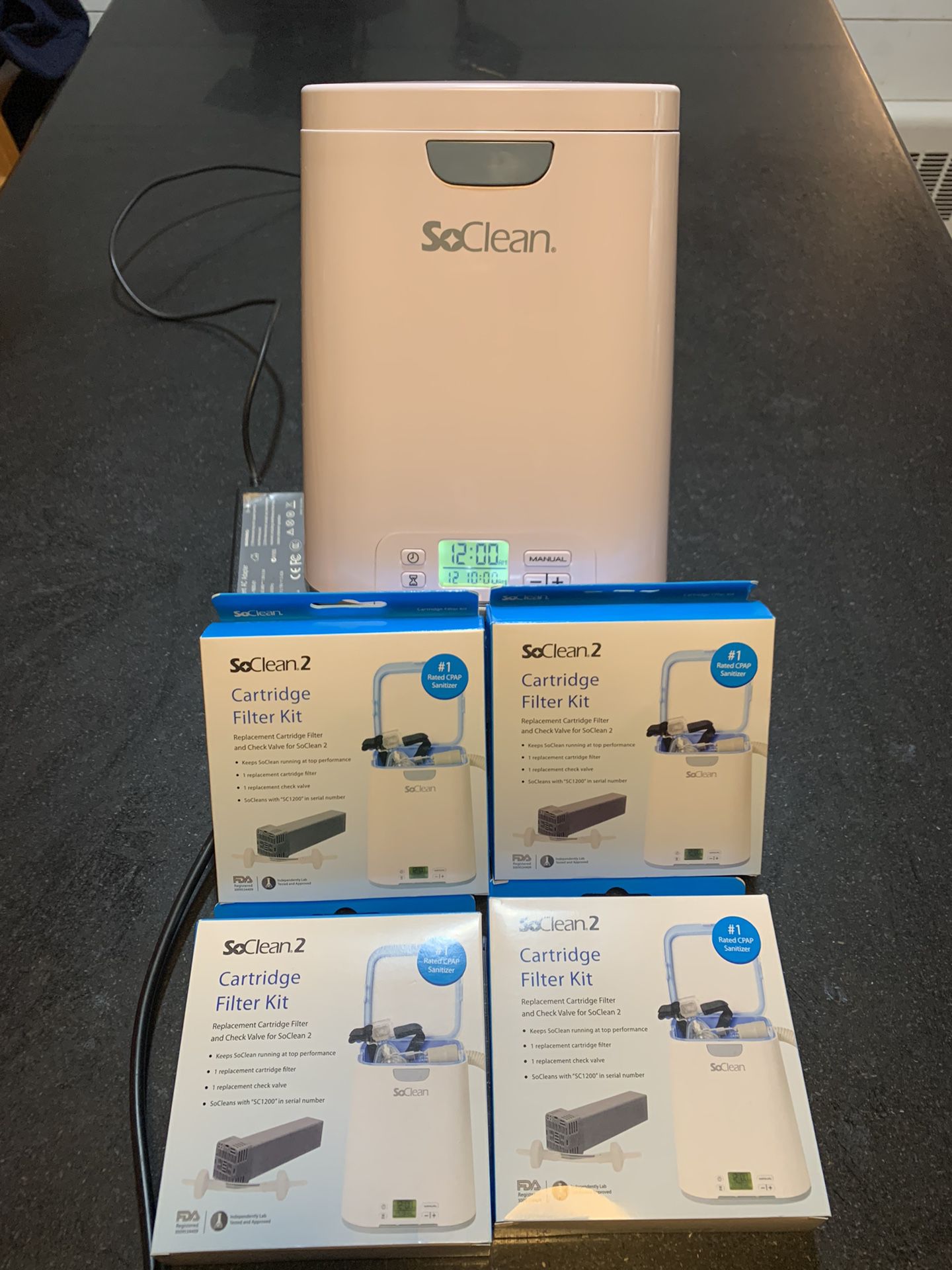 Soclean 2 Cpap Cleaner +4 Cartridge Filter Kit