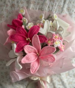 Crochet large bouquet