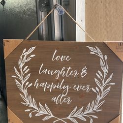 Wood Love Sign 10