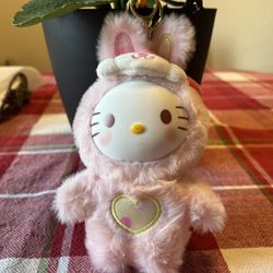 Cross dressing Bunny Keychain Purple NEW