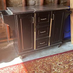 Stainless Steel butcher block cabinet