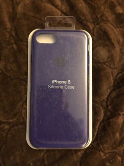 iPhone 8 silicone case purple
