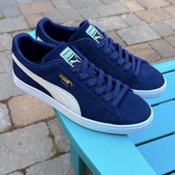 Mens Puma Classic Suede VTG Lace Up Athletic Sneakers - US Size 10 - Barely Worn