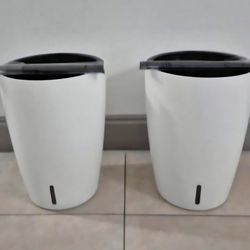 *** REDUCED *** PAIR of 16" White Self Watering Planters @ Lasting Creations