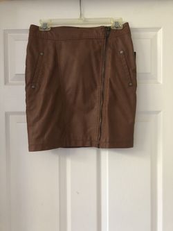 BDB David Bitton leather skirt