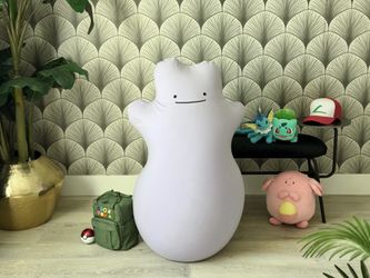 Rare Official Pokémon Center Ditto Plush Bean Bag Chair | Cards | Japan | Disney | Collectors | DC