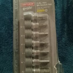 Craftsman 7 Piece Hex Socket Set Bra