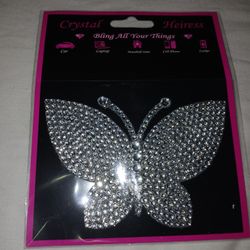 Crystal Heiress Butterfly Car Decal 