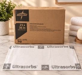 Medline Ultrasorbs Absorbent Pad 70 count box