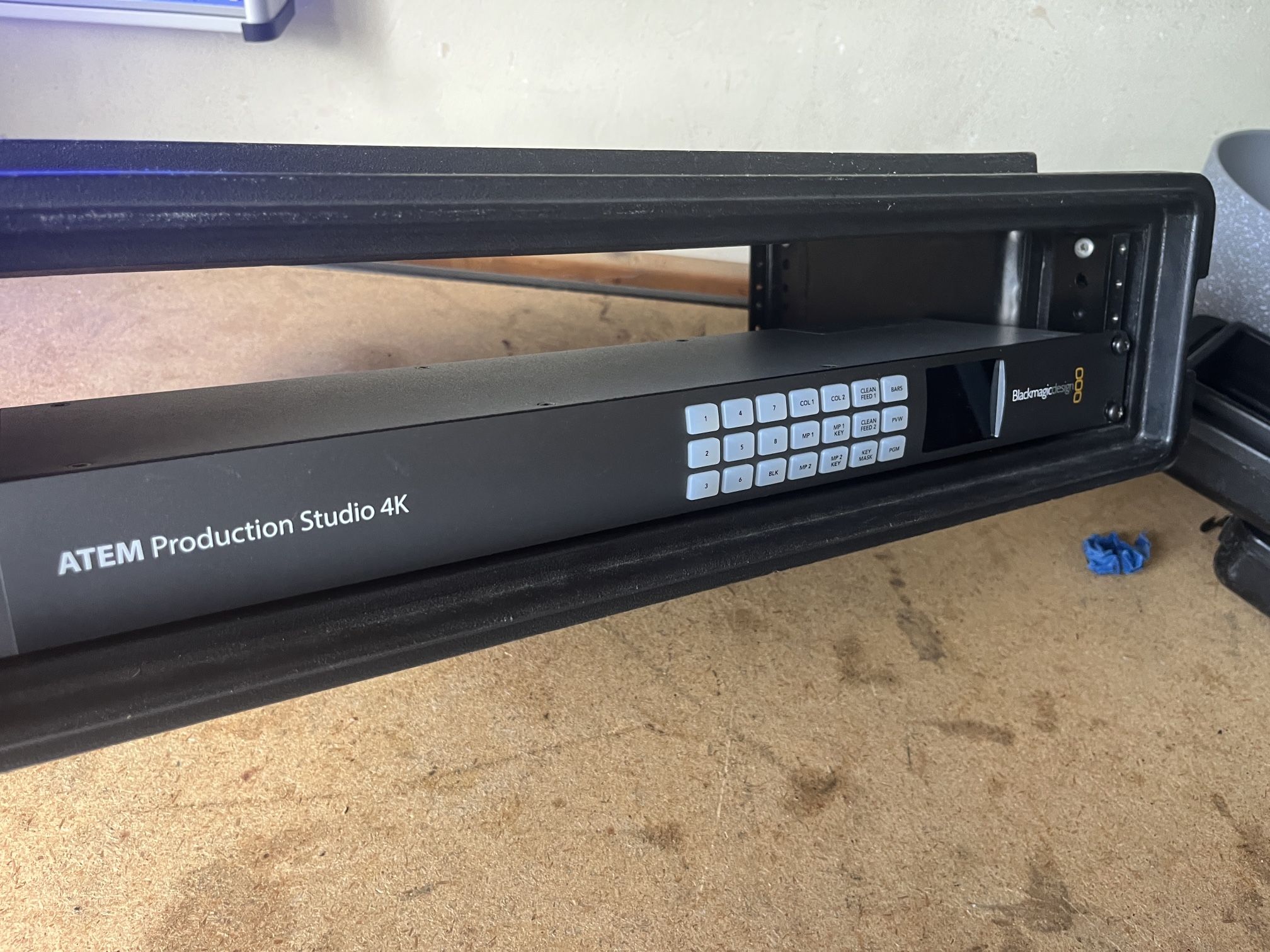Black magic ATEM Production Studio 4K Video switcher With 2u Hard Case