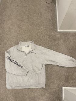 White playboy quarter zip
