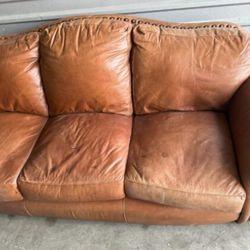 🚚 Free Delivery 🚚 Genuine Leather Couch Sofa 