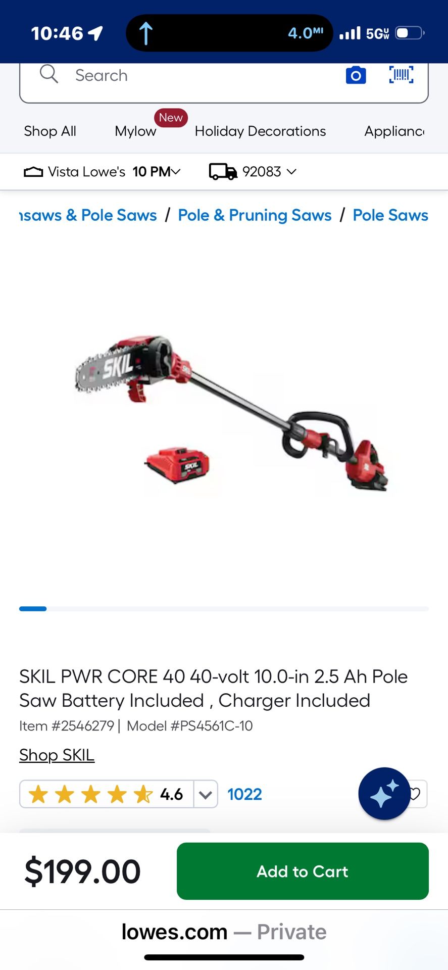 Skil tree trimmer