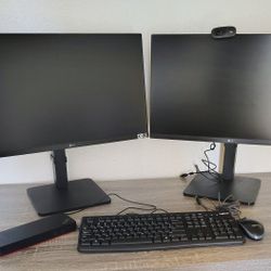 24" LG Monitors (2 Monitors) With Equipment 