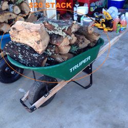 Firewood by the wheelbarrow