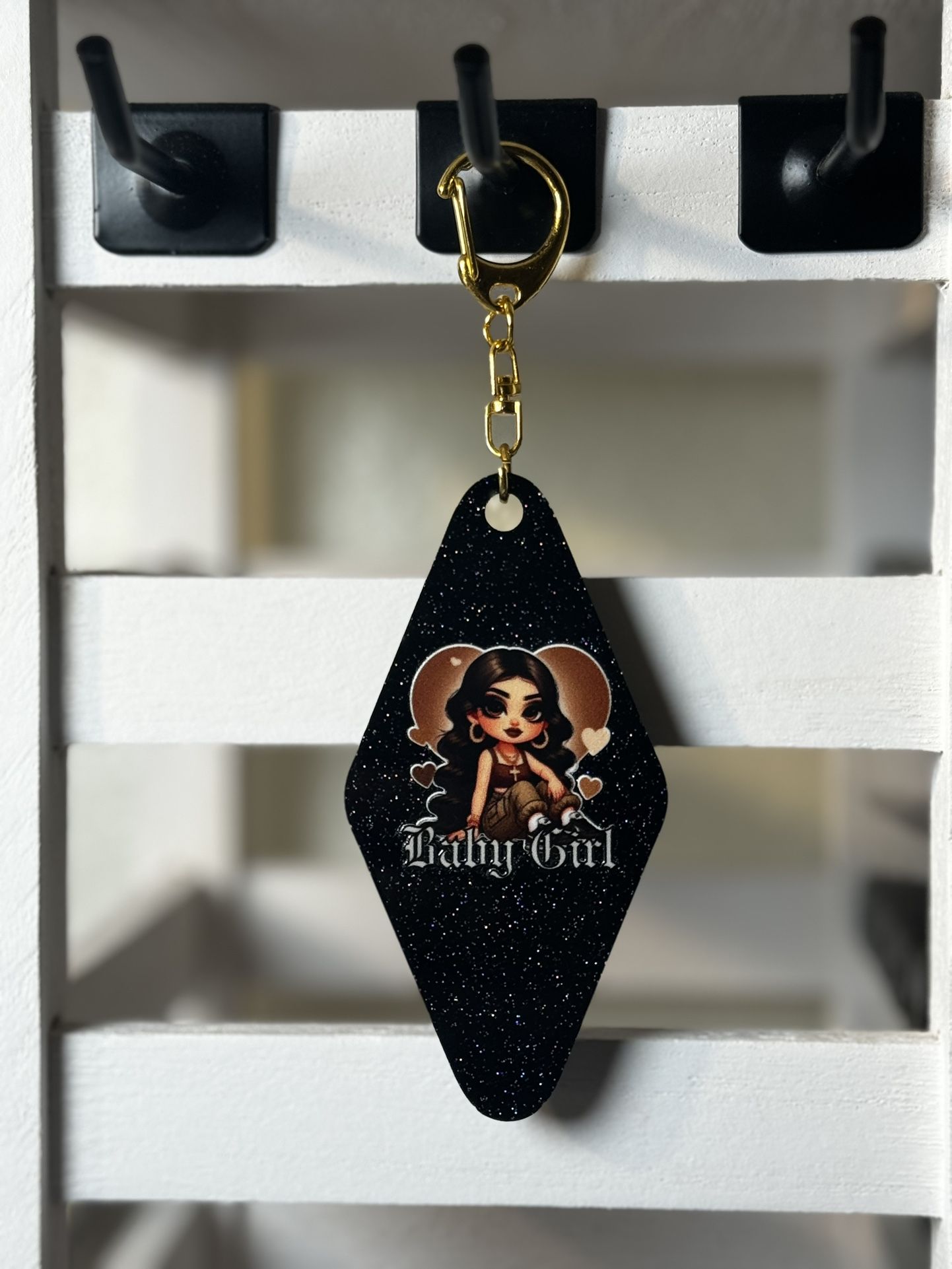 Baby Girl Motel Keychain