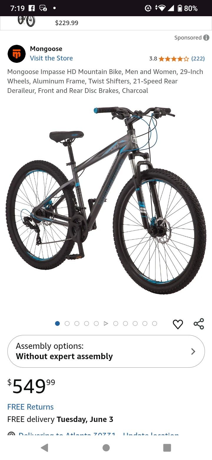 Impasse Mongoose Hd Bike