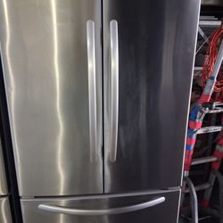 KitchenAid Stainless Steel French Doors Counter Depth Fridge Fully Functional 