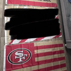 49ers Flags Size 3ftx5ft 