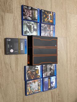 PS4 and games and 1 controller