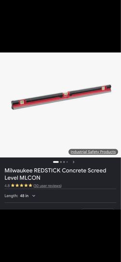 Milwaukee redstick screed level