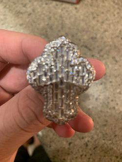 Silver Moissanite Ring 