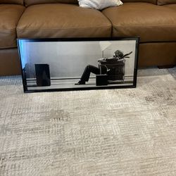 Original Vintage 1979 Rare Maxwell Blown Away Framed Glass Poster