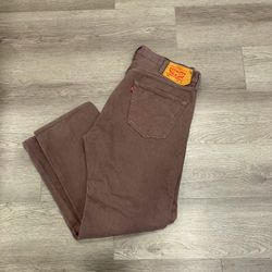 Brown Levi’s 501 Waterless Jeans 38x30