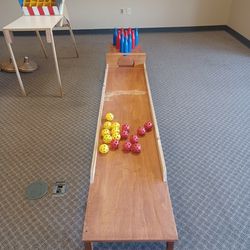 Hand-crafted Games  Plinko, Bowling And Spinning Ring Toss $ 40 Each, $25 Each For The Rest 