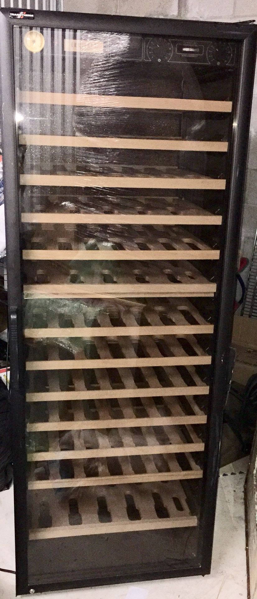 Transtherm Prestige Ermitage Commercial Glass Door wine cooler / chiller for 215 bottles