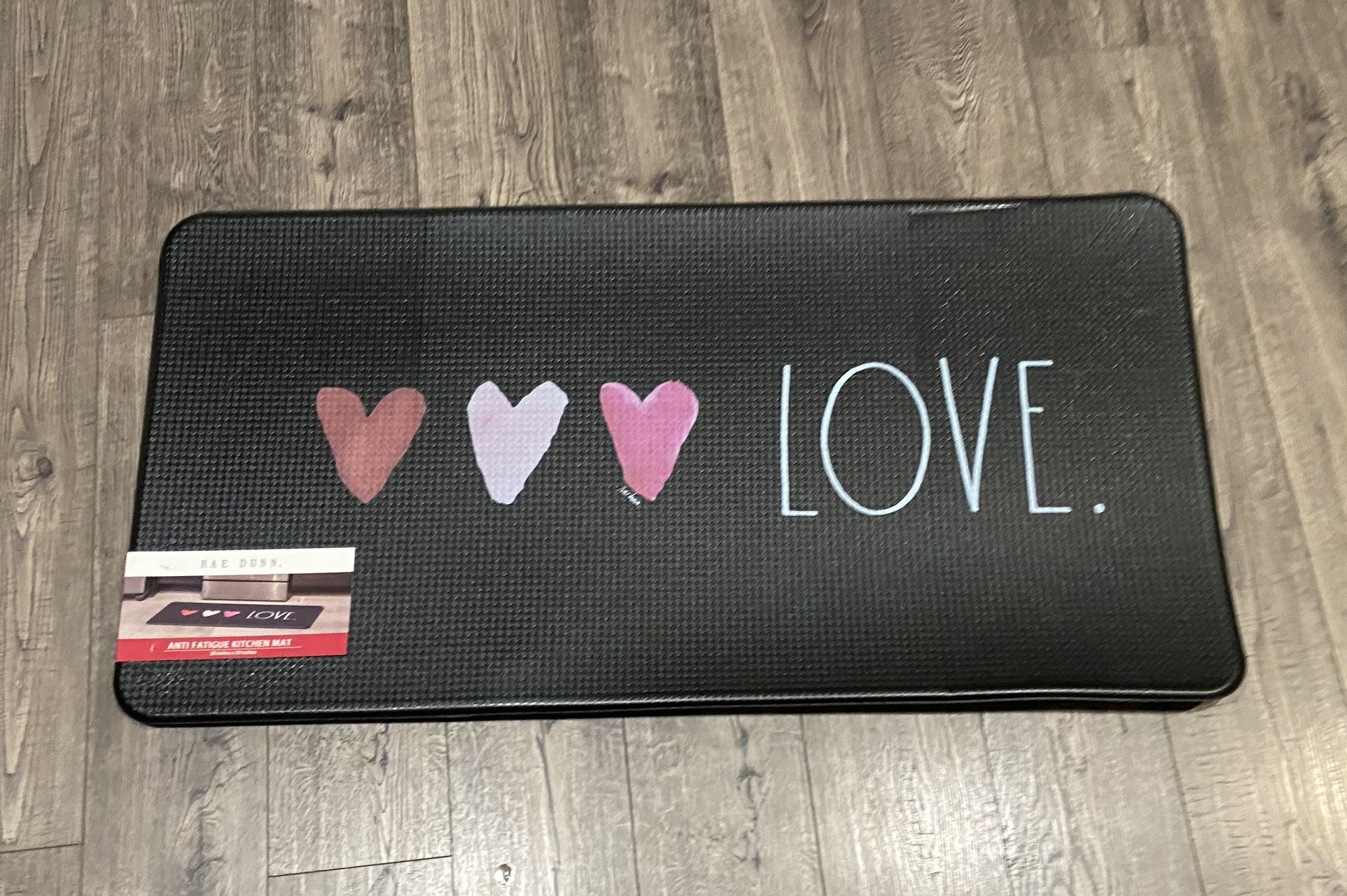 Rae Dunn Valentine’s Day Kitchen Mat Love Hearts Anti Fatigue