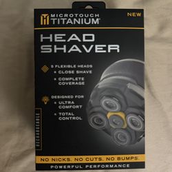 Micro touch Titanium head shaver