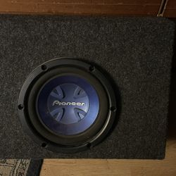 Pioneer 10” Subwoofer In Non Ported Enclosure