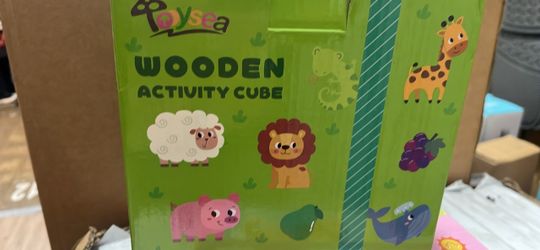 Wooden Activity Cube