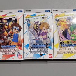 Digimon Starter Deck St-1, St-2, St-3