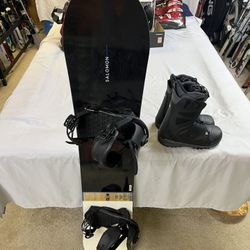 Salomon True Twin Snowboard Package With Boots And Bindings 