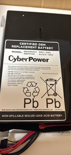 New UPS battery- cyber power