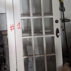 Glass Paneled Doors And 4 Panel Door 