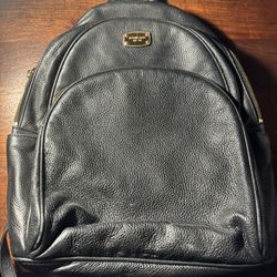 Black Michael Kors Leather Backpack