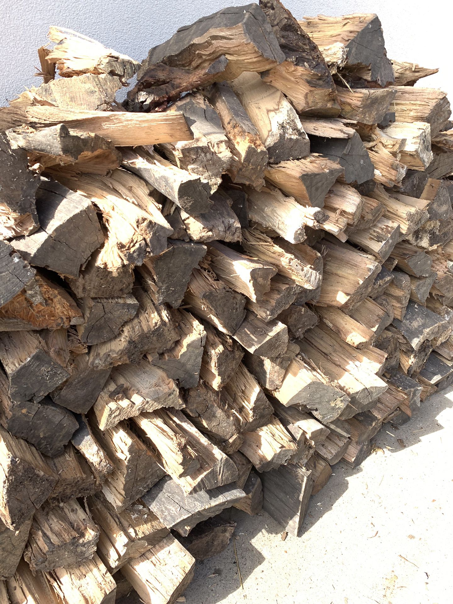 Clean dry firewood