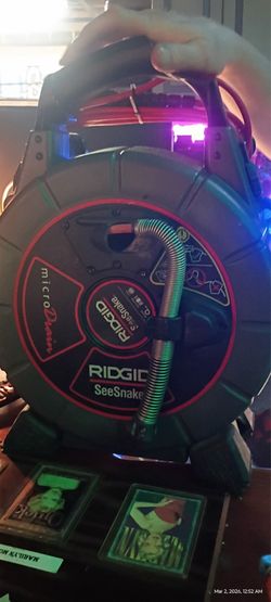 Ridgid micro drain see snake and optic cable