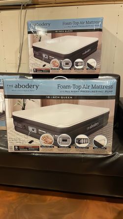 New in Box Sealed 18 inch Queen Foam - Top Air Mattress