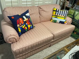 Pink love seat