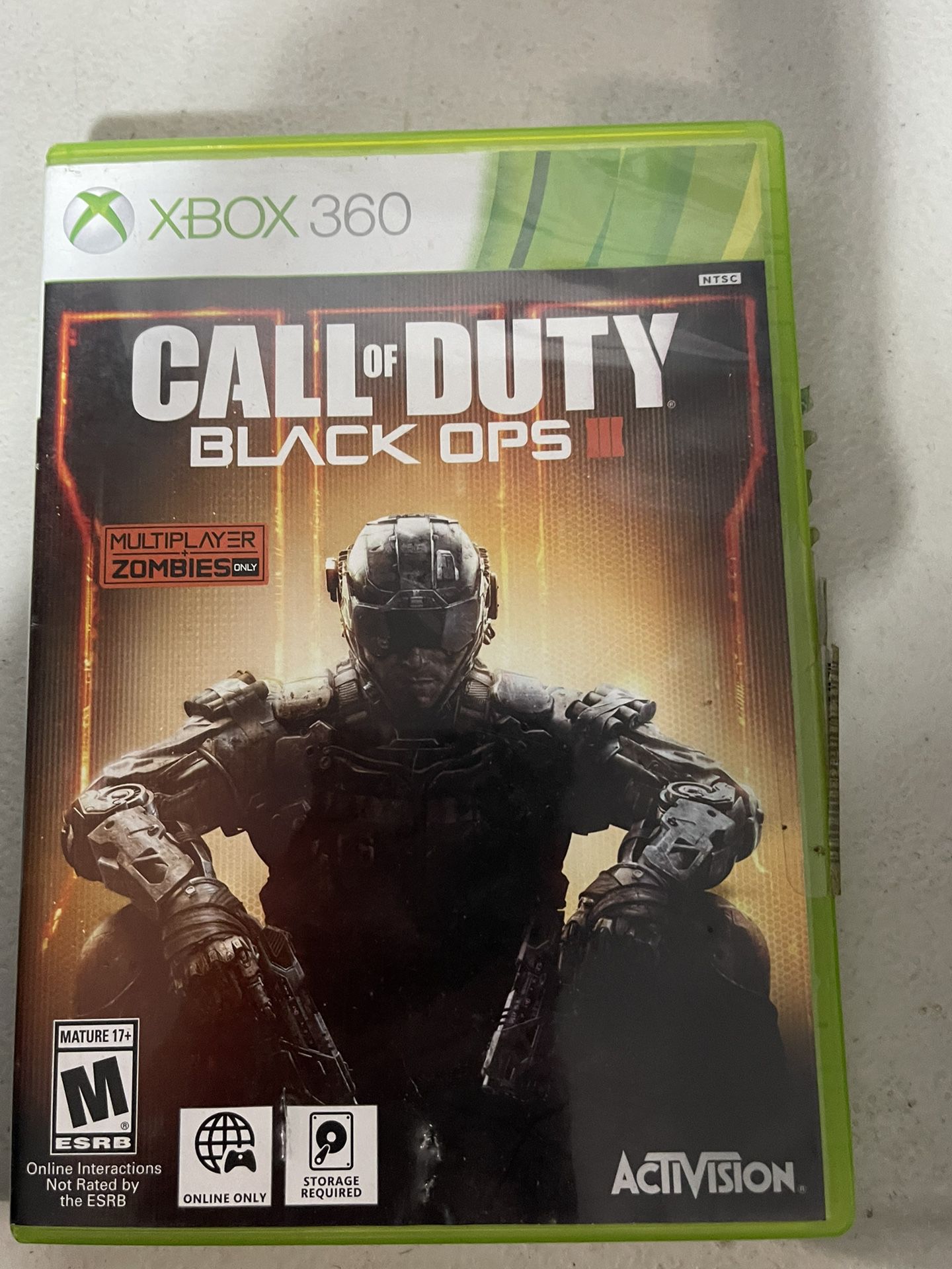 Xbox 360 Call Of Duty Black Ops 3 Game Disc Only 