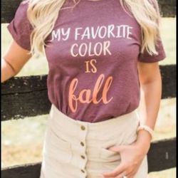 Pink Lily Fall Graphic Tee 