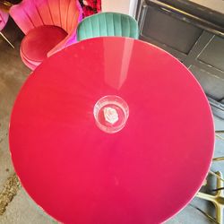 Custom pink bar table